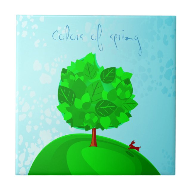 Colors of spring, tile (Front)
