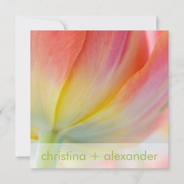 Colors of Spring • Wedding Invitation (Front)