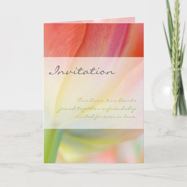 Colors of Spring • Wedding Invitation Card (Front)