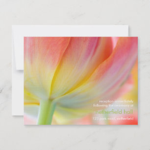 Colors of Spring • Wedding Reception Invitation