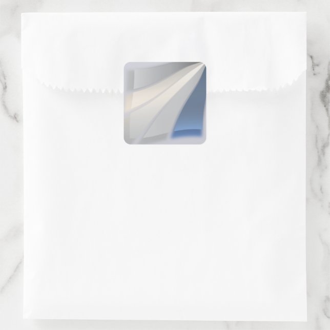 Colors of stones square sticker (Bag)