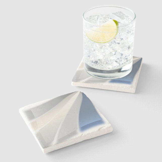 Colors of stones stone coaster (Side)