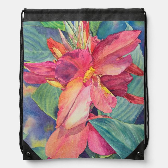 Colors of Summer Drawstring backpack (Front)