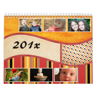 Colors of Summer Personalized/Customizable Photo Calendar