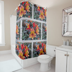 Colors of summer shower curtain