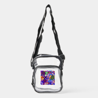 Colors of the Abstract Clear Crossbody Bag
