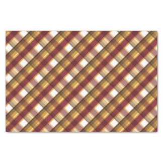 Colors Of The Autumn Plaid Pattern Tissue Paper