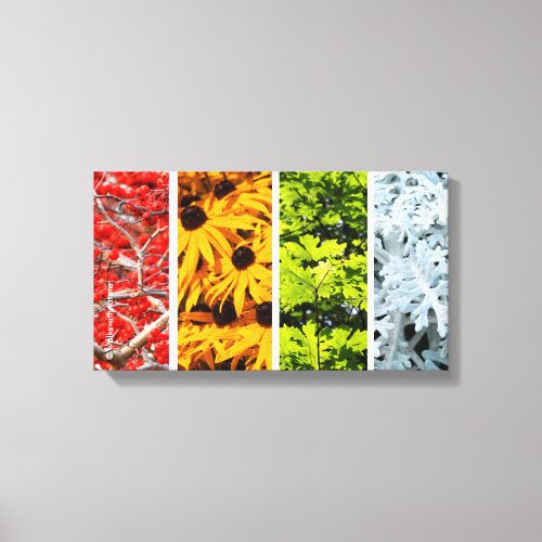 Colors of the Changing Seasons Quadriptych Canvas Print