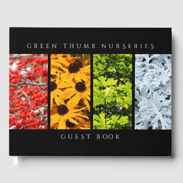 Colors of the Changing Seasons Quadriptych Guest Book (Front)