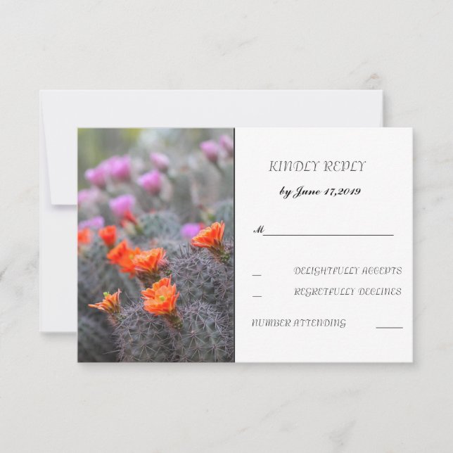 Colors of the desert RSVP Card (Front)