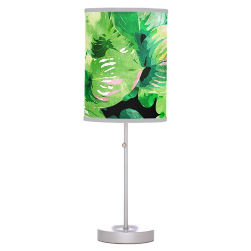 Colors Of The Jungle Rain Tropical Forest Table Lamp