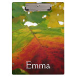 Colors of the Maple Leaf Autumn Nature Photography Clipboard