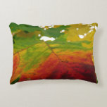 Colors of the Maple Leaf Autumn Nature Photography Decorative Pillow