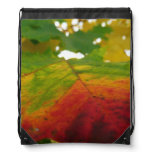 Colors of the Maple Leaf Autumn Nature Photography Drawstring Bag