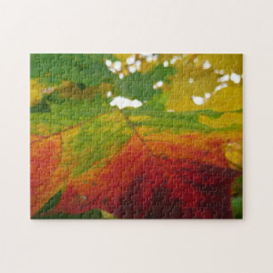 Colors of the Maple Leaf Autumn Nature Photography Jigsaw Puzzle