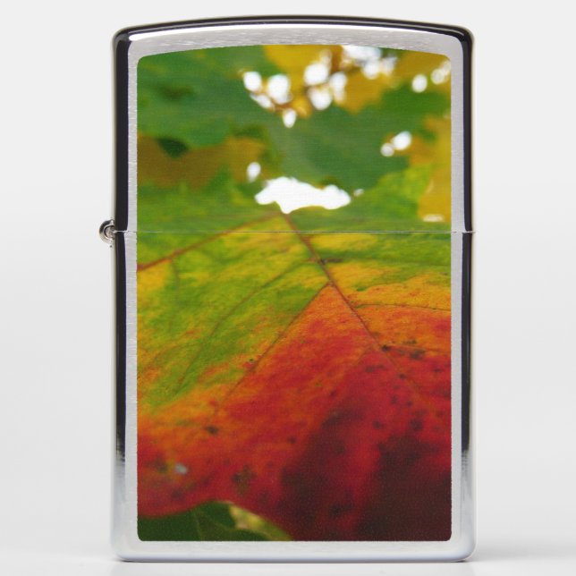 Colors of the Maple Leaf Autumn Nature Photography Zippo Lighter (Front)