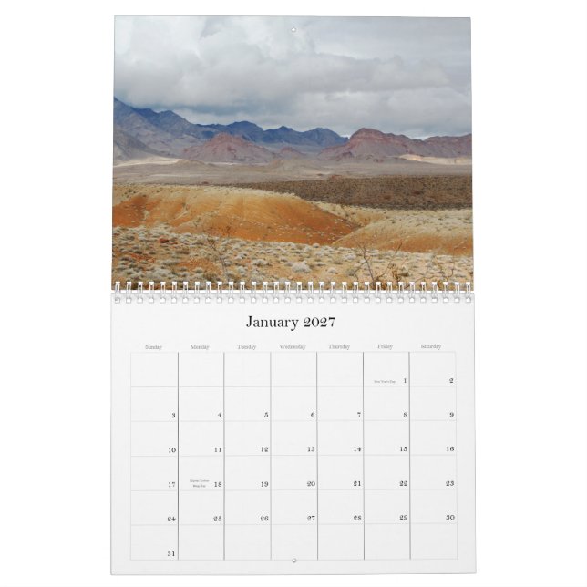 Colors of the Mojave 2011 Calendar (Jan 2027)