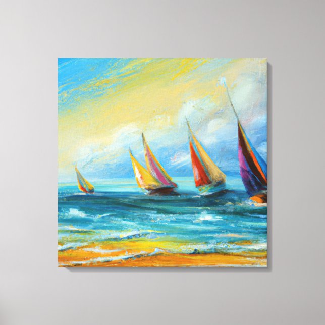 Colors of the Ocean Canvas Print (Front)