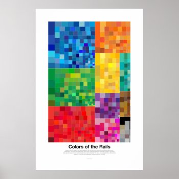 Colors Of The Rails (light) Poster by creativ82 at Zazzle