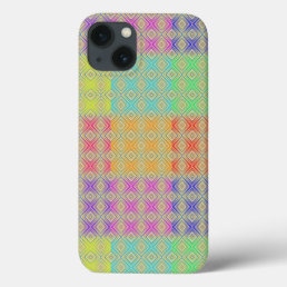 Colors Of The Rainbow Alternative Diamond Pattern iPhone 13 Case