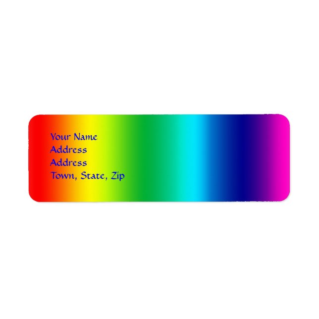 Colors of the Rainbow Label (Front)