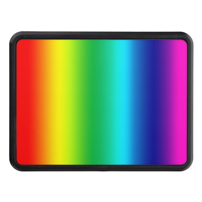 Colors of the Rainbow Tow Hitch Cover (Front)