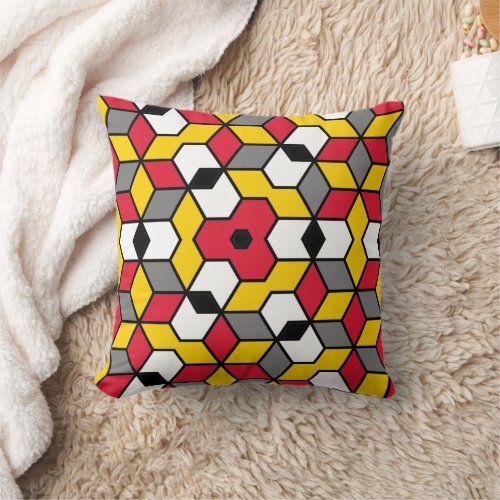 Colors of the University of Maryland Pattern 1 Throw Pillow