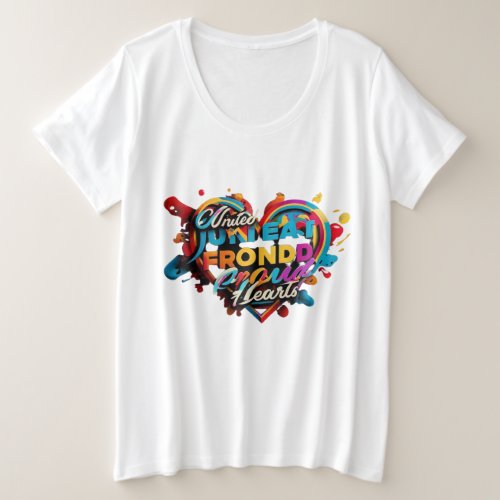 Colors of Togetherness Plus Size T_Shirt