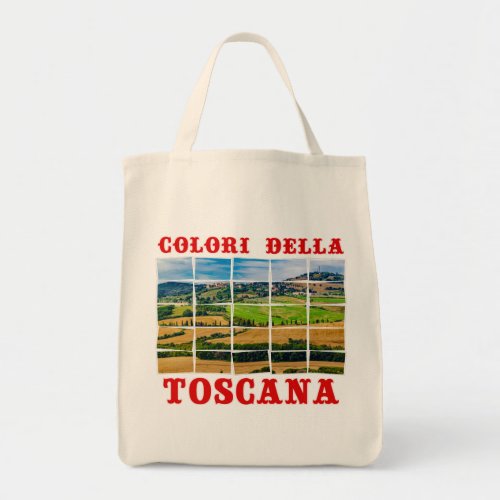 Colors of Tuscany landscape Palette Tile Italy  Tote Bag