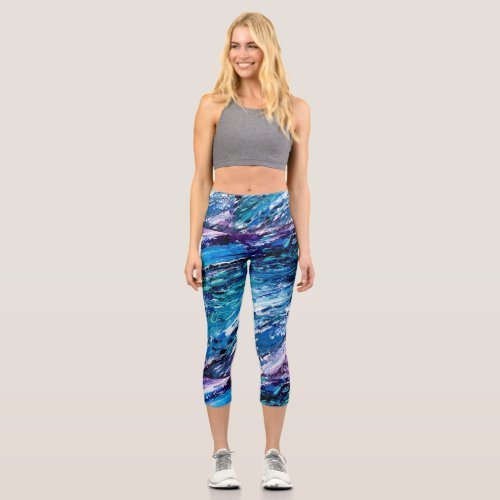 Colors of Winter High Waisted Capris