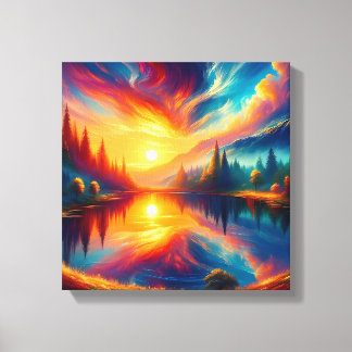 Colors on the Lake Canvas Print