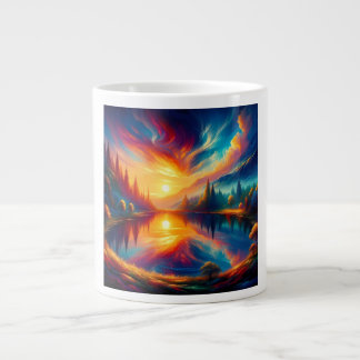 Colors on the Lake Giant Coffee Mug
