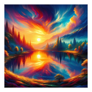 Colors on the Lake Photo Print