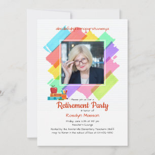 Colors Photo Frame Invitation