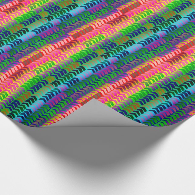 Colors Rainbow Arrows pattern giftwrap paper (Corner)