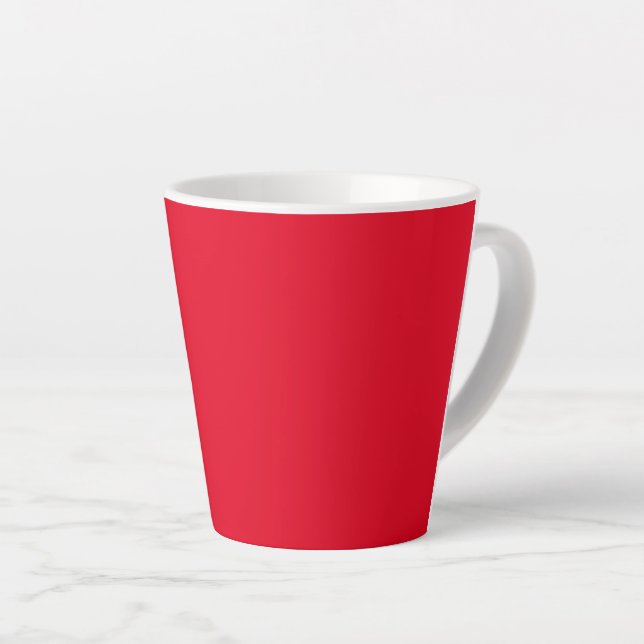 Colors  Red Latte Mug (Right Angle)