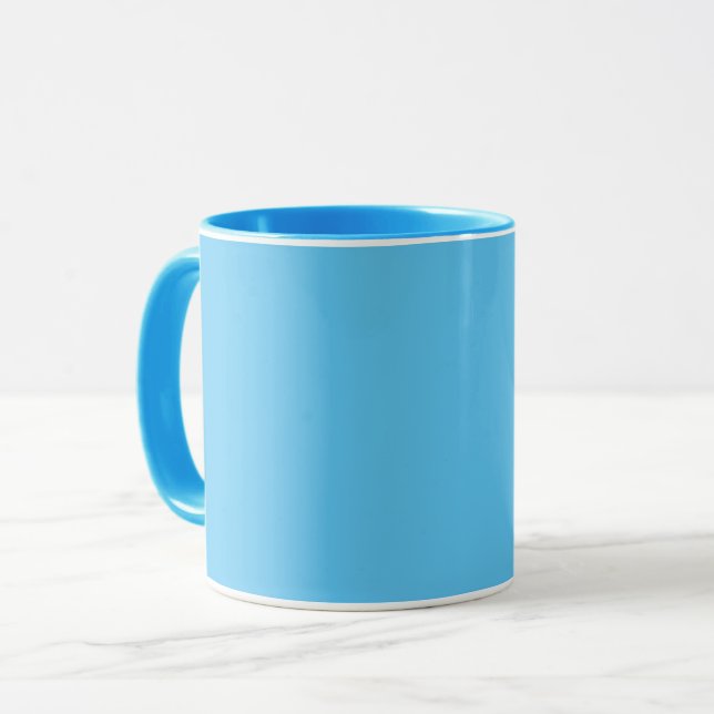 Colors Sky Blue  Mug (Front Left)