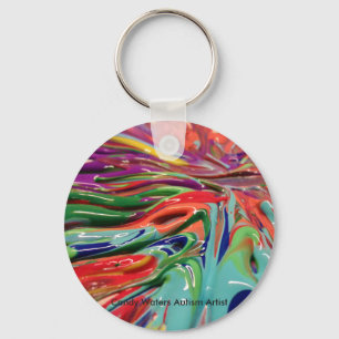 Colors Speak Louder Than Words Candy Waters Artist Keychain