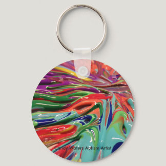 Colors Speak Louder Than Words Candy Waters Artist Keychain