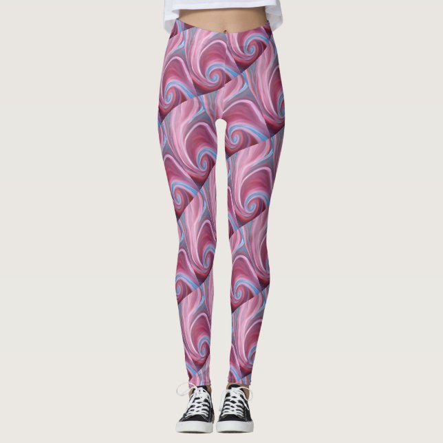 Colors Swirl Leggings (Front)