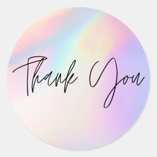 Colors Thank You Classic Round Sticker