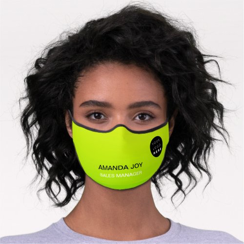 Colors To Heal Green Fresh Lemon Logo Name Premium Face Mask