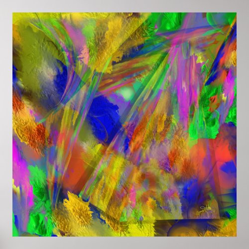 Colors under Glass    Canvas Print