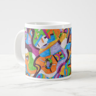 "Colorscape" Abstract Art Giant Coffee Mug