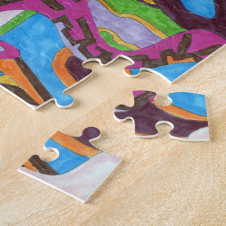 "Colorscape" Abstract Art Jigsaw Puzzle