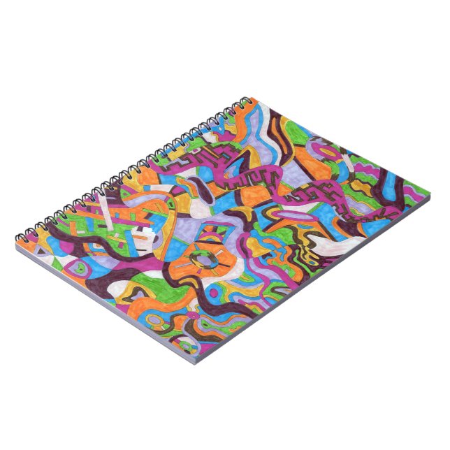 "Colorscape" Abstract Art Notebook (Left Side)
