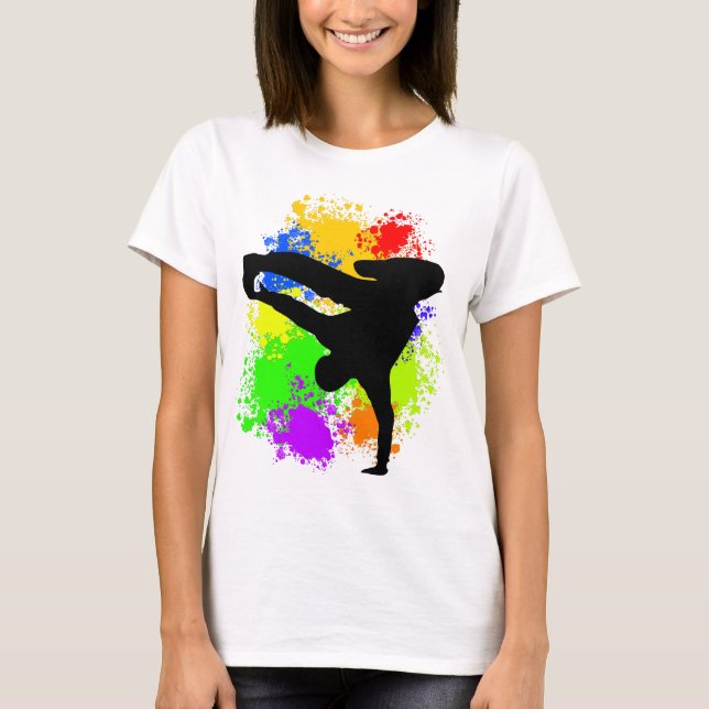 Colorsplash breakdancer T-Shirt (Front)