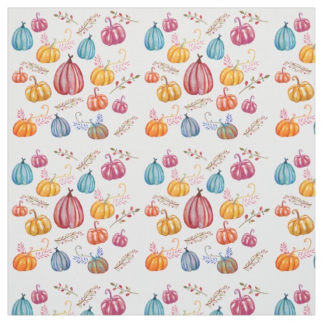 Colorul Fall, Rustic Pumpkins  Fall Fabric (Swatch)