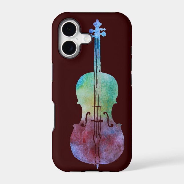 Colorwashed Cello Iphone Case (Back)