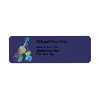 Colorwashed Violin and Viola Label
